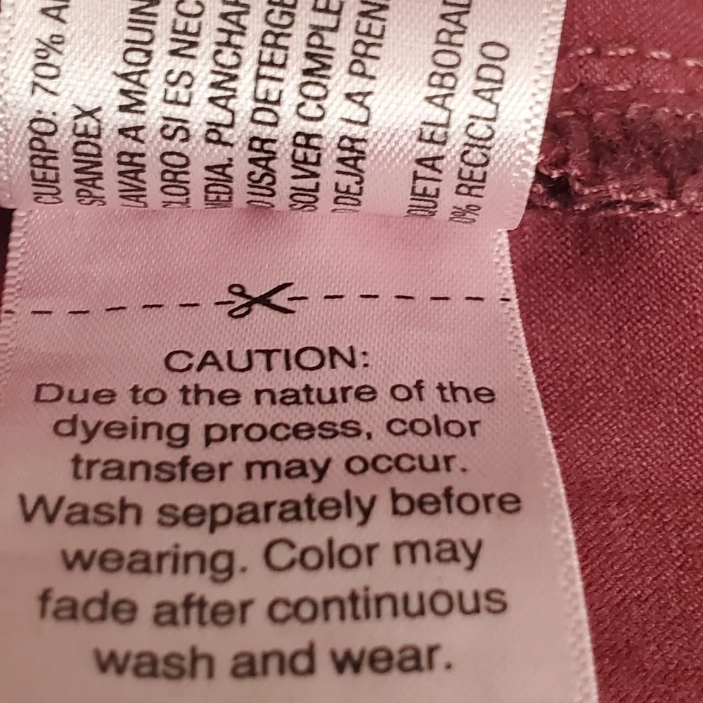 Universal Thread burgundy skinny utility jeans Size 2 - Picture 7 of 11